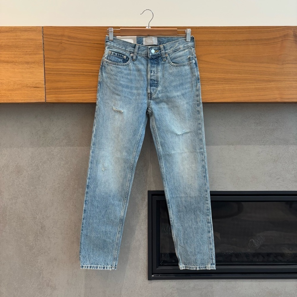 NWT Everlane The Relaxed Straight Jean Mid Rise, Size 23